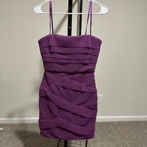 Bcbg purple party dress